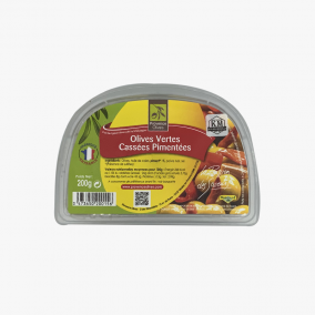 OLIVES CASSEES PIMENTEES 200G